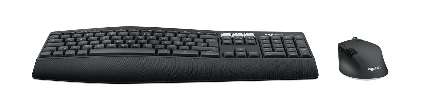 Logitech 920-008221 Wireless Keyboard – Full-Size, UK Layout, Black