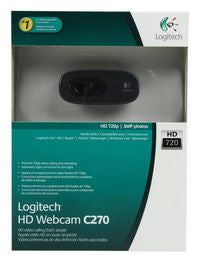 Logitech 960-000636 HD Webcam – 3MP, 720p, Built-in Microphone, USB 2.0