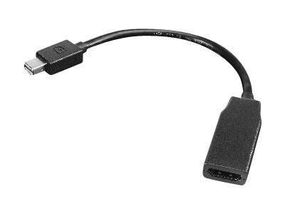 Lenovo 0B47089 Mini DisplayPort to HDMI Adapter – 0.2m, 4K UHD, Black, CE Certified