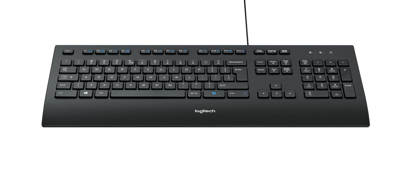 Logitech 920-005217 Wireless Keyboard – Full-Size, UK Layout, Black