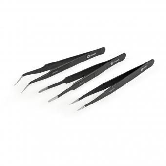 iFixit EU145060-3 Precision Tweezers Set Pro – ESD Safe, 3-Piece Steel Tool Kit