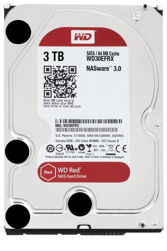 Western Digital WD30EFRX-RFB 3TB 3.5" HDD – SATA 6Gb/s 5400RPM 64MB