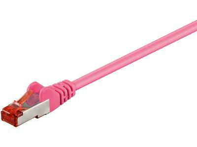 MicroConnect SSTP6005PI Cat6 S/FTP Network Cable 0.5m Pink RJ-45 LSZH