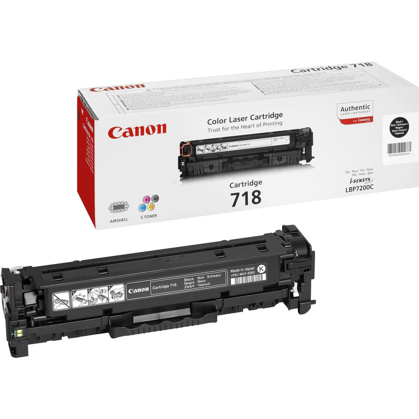 Canon 2662B002 Black Toner Cartridge – High Capacity, 3400 Pages