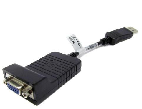 HP 753745-001 DisplayPort to VGA Adapter 0.2m – Black Video Cable