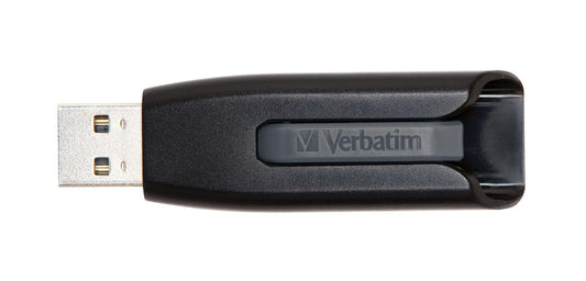 Verbatim 49168 USB 3.0 Flash Drive 256GB – Black Slide Design