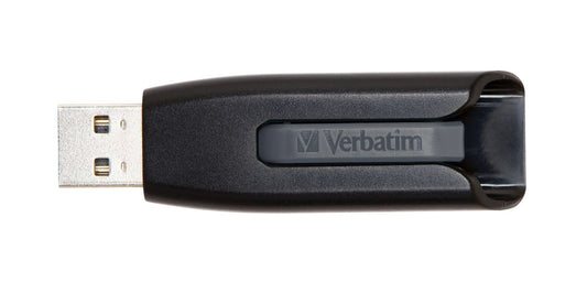 Verbatim 49174 USB 3.0 Flash Drive – 64GB Black Capless Memory Stick