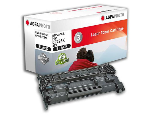 AgfaPhoto APTHP226XE Black Toner Cartridge – High Yield 9000 Pages