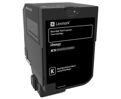 Lexmark 74C2HKE Toner Cartridge – Black High Yield 20,000 Pages Original
