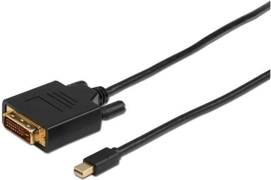 MicroConnect MDPDVI2B Mini DisplayPort 1.2 to DVI-D Dual-Link Cable – 2m, Full HD, Gold-Plated