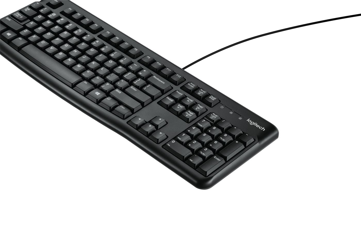 Logitech 920-002508 Keyboard – Wired USB Full-Size UK Layout – BigBuild ...