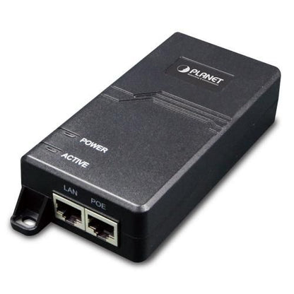 Planet POE-163 PoE+ Injector – Gigabit Ethernet, 30W, Black