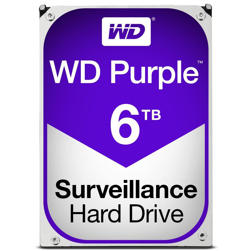 Western Digital WD60PURX 6TB 3.5" HDD – SATA 6Gb/s 5400RPM 64MB