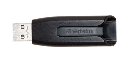 Verbatim 49189 USB 3.2 Gen 1 Flash Drive 128GB – Black Slide Design