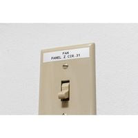 Brady M21-375-595-WT Black on White Vinyl Printer Label, 9.53mm x 6.4m