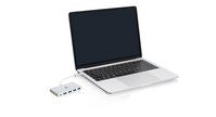 IOGEAR GUH3C4PD USB-C to 4-Port USB 3.0 Hub with Power Delivery – White