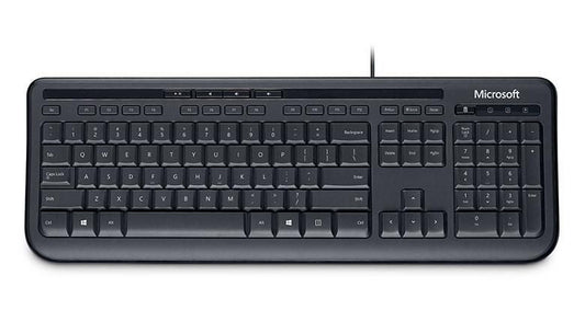 Microsoft ANB-00021 Keyboard – USB Wired, Black, Full-Size QWERTY