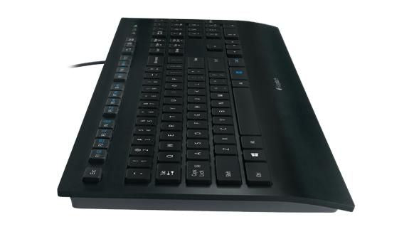 Logitech 920-005216 Wireless Keyboard – Full-Size UK QWERTY, Ergonomic Design