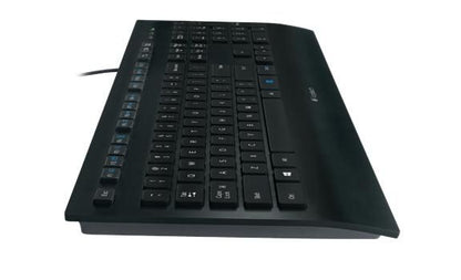 Logitech 920-005216 Wireless Keyboard – Full-Size UK QWERTY, Ergonomic Design