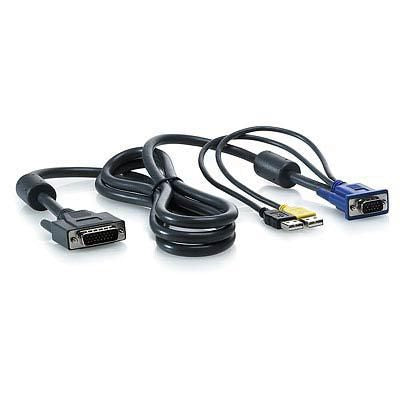 Hewlett Packard Enterprise AF613A KVM Console 6ft USB Cable – 1x4