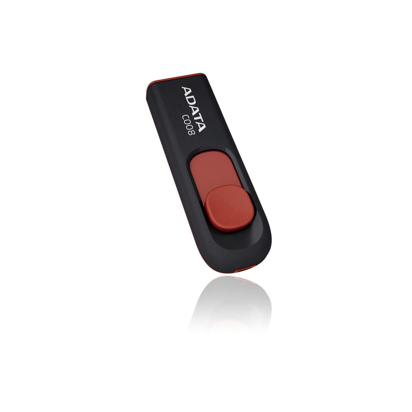 ADATA AC008-16G-RKD USB Flash Drive 16GB USB 2.0 Type-A Black/Red