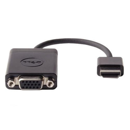 Dell 470-ABZX HDMI to VGA Adapter – Full HD 1080p, 0.17m Cable, Black