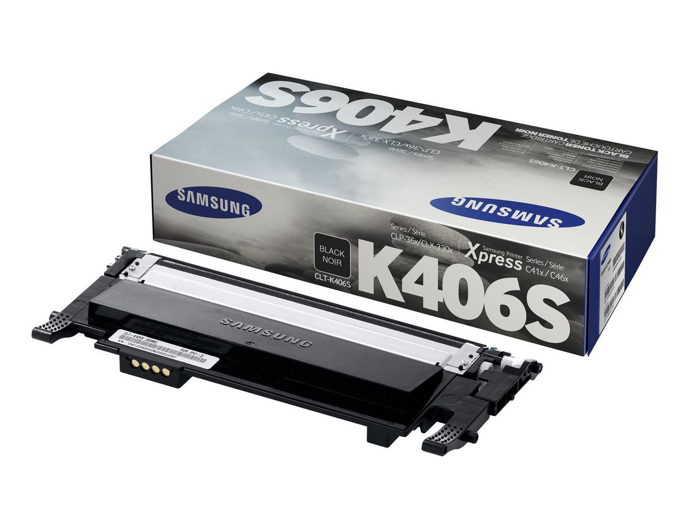 Samsung CLT-K406S Black Toner Cartridge – Original, 1500 Pages, Laser