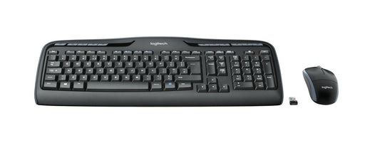 Logitech 920-008533 Wireless Keyboard – Full-Size, UK Layout, Black