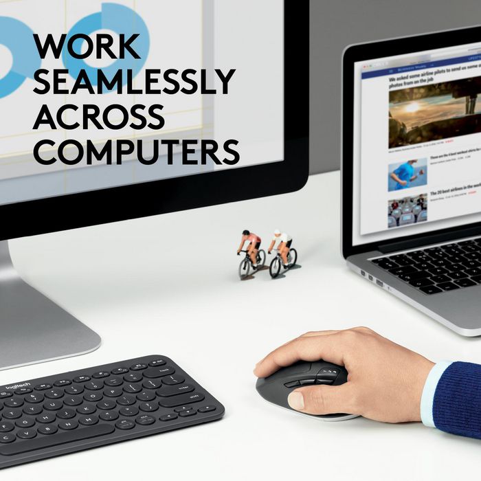 Logitech 910-004791 Wireless Mouse – Ergonomic, Optical, Reliable