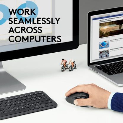 Logitech 910-004791 Wireless Mouse – Ergonomic, Optical, Reliable