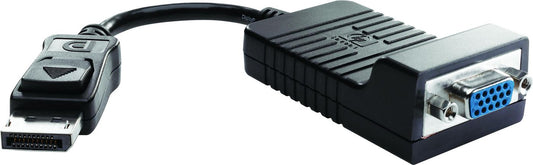 HP AS615AA DisplayPort to VGA Adapter – 0.2m, Male/Female, Lightweight, CE Certified