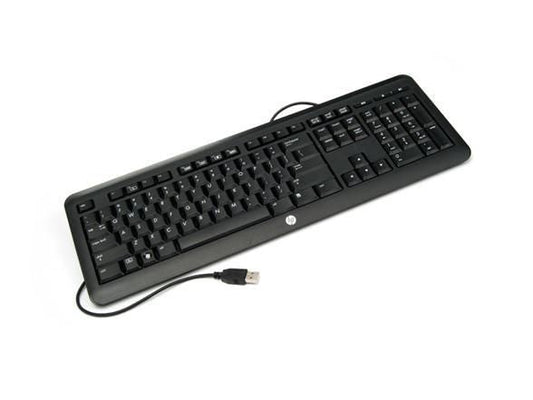 HP QY776AA#ABH Keyboard – Wired USB, UK Layout, Durable Office Keyboard