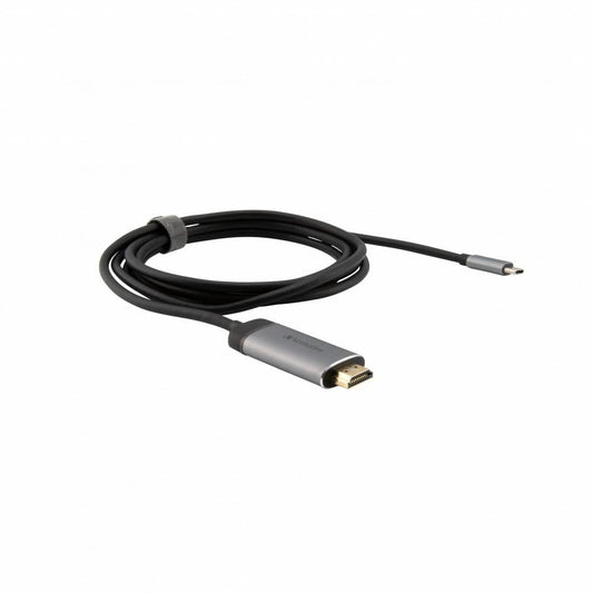 Verbatim 49144 USB Type-C to HDMI Video Adapter 1.5m Black/Silver