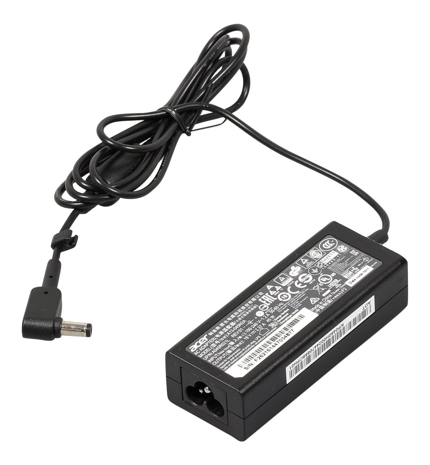 Acer KP.0450H.002 AC Adaptor – 19V 2.37A 45W Black Power Supply