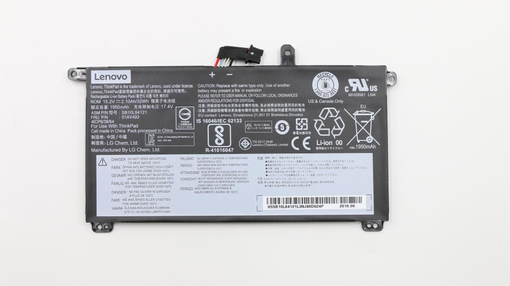 Lenovo FRU00UR892 Battery – Lithium-ion 32Wh 15.20V 4-Cell Rechargeable