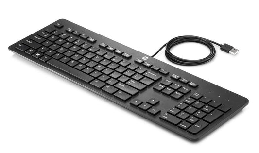 HP N3R87AA#AB9 USB Business Slim Keyboard – Full-Size Wired Black