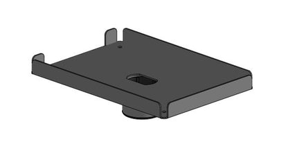 Ergonomic Solutions SPV3104-02 POS Plate – Printer Cable Cover, Black Metal