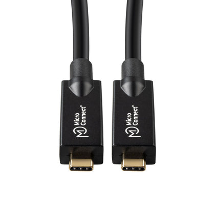 MicroConnect USB3.2CC12OP USB-C Cable – 12.5m 10Gbps 100W 4K60Hz Black