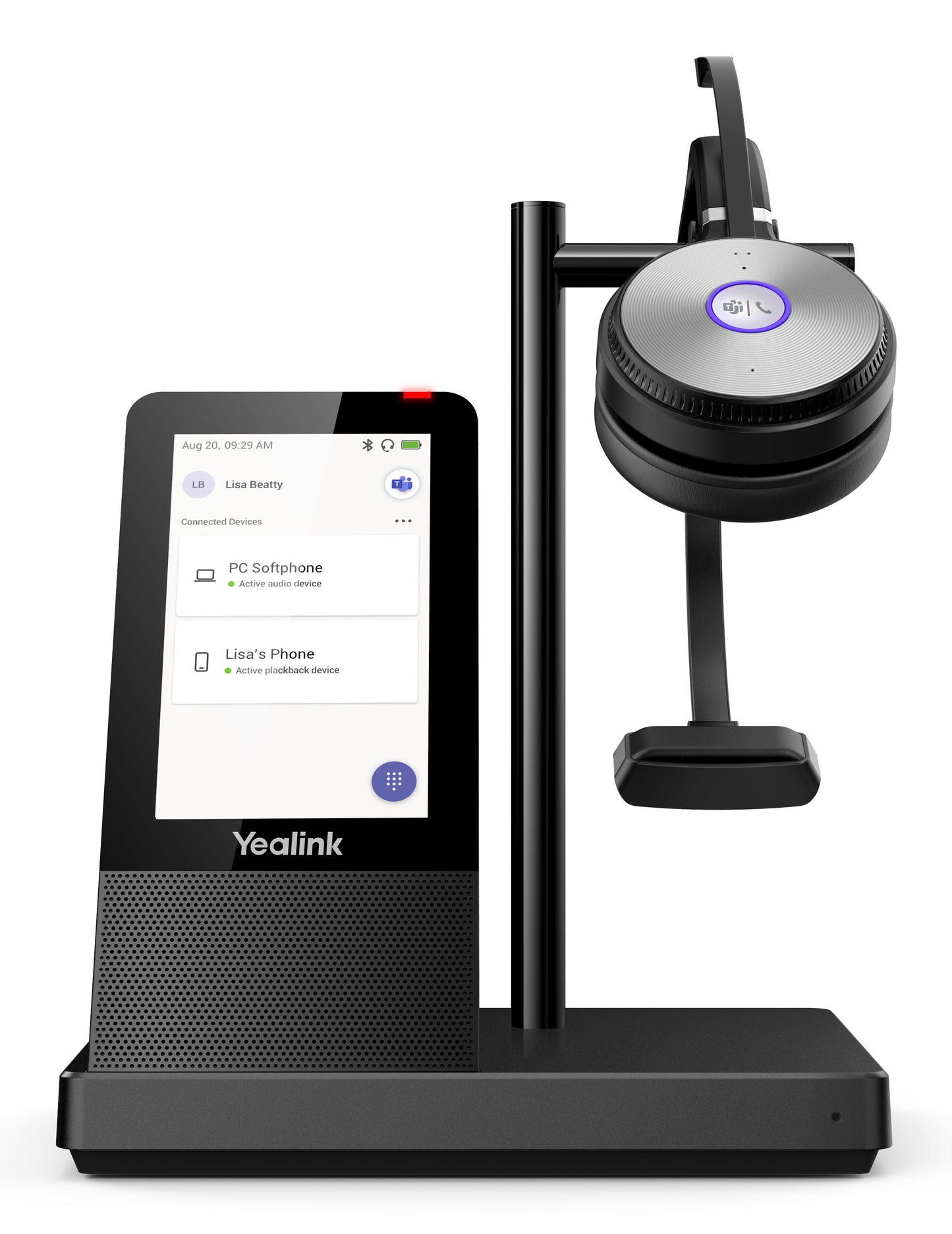 Yealink WH66 MONO TEAMS DECT Wireless Headset – Personal Audio Conferencing System