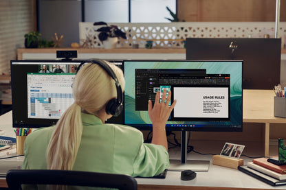 HP 6Y7L1AA#ABB FHD Webcam – 4MP, USB, Dual Microphone, Privacy Cover