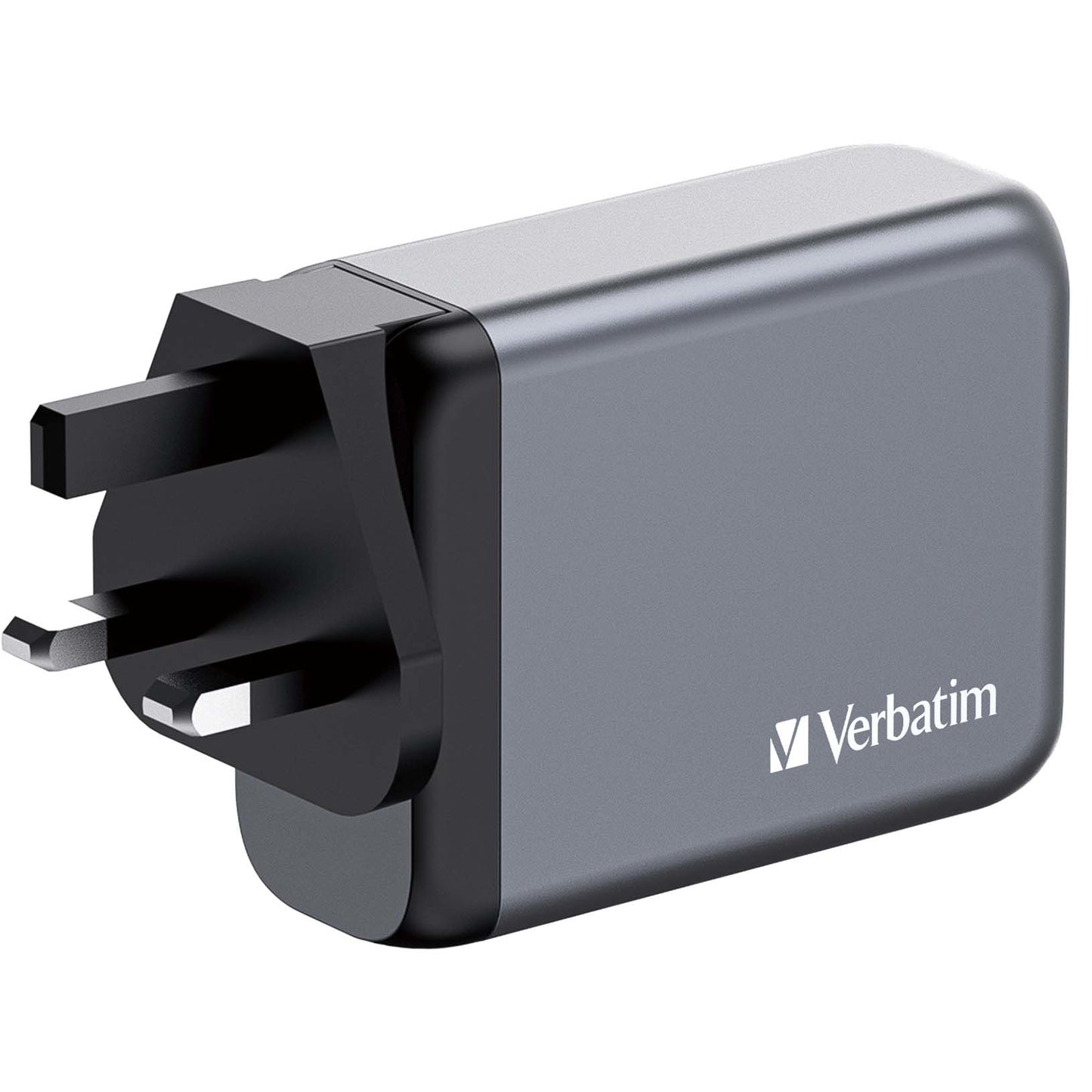 Verbatim 32202 GaN Charger 100W 4-Port USB-C/A Fast Wall Adapter