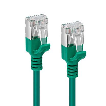 MicroConnect V-FTP6A0015G-SLIM Cat6a U/FTP Slim Network Cable 0.15m Green LSZH
