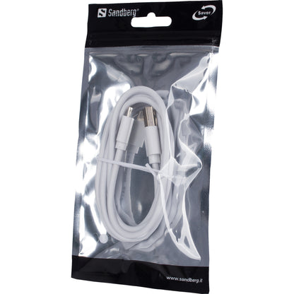 Sandberg 340-33 MicroUSB Sync/Charge Cable 1m White USB A