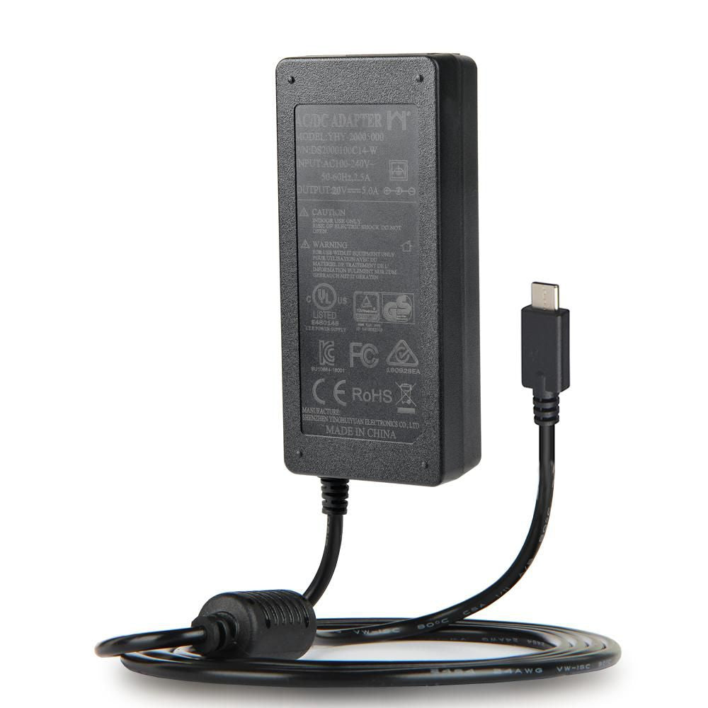 Vivolink VLUSBCPWR100 USB-C 100W PD Power Adapter with EU & UK Cables