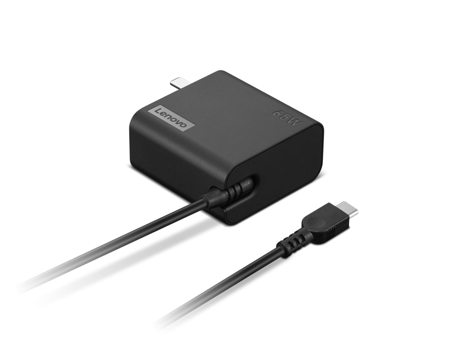 Lenovo 4X21L54610 65W USB-C Power Adapter – Wall Charger Black