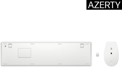 HP 4R016AA#ABZ Wireless Keyboard and Mouse Combo – Full-Size, White