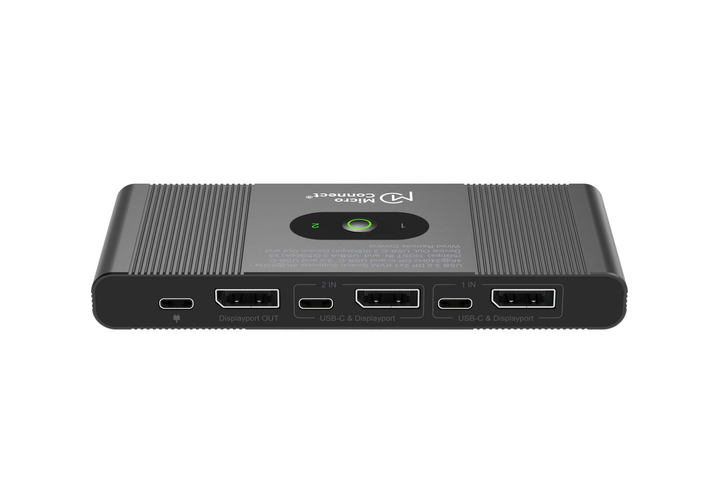 MicroConnect MC-DP-KVM202K 2-Port DisplayPort USB-C KVM Switch 8K