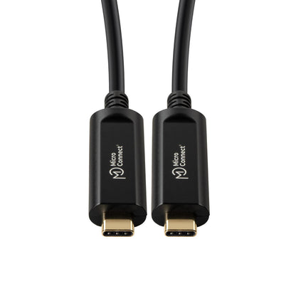 MicroConnect MC-USB3.1C15OP USB-C Cable 15m – USB 3.2 Gen 2, 10Gbps, Black