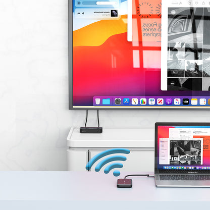 Verbatim 32146 Wireless Display Adapter – 1080p USB-C Hub Wi-Fi