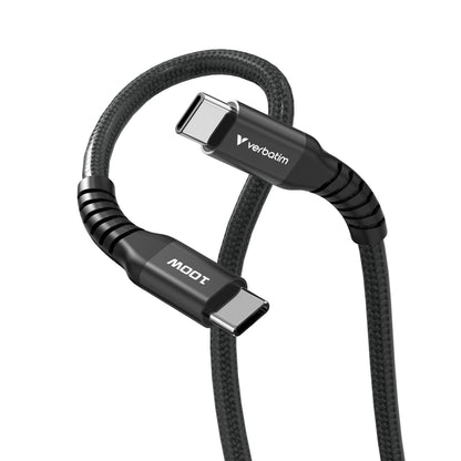 Verbatim 31863 USB-C to USB-C Magnetic Cable 100W 1.2m Black